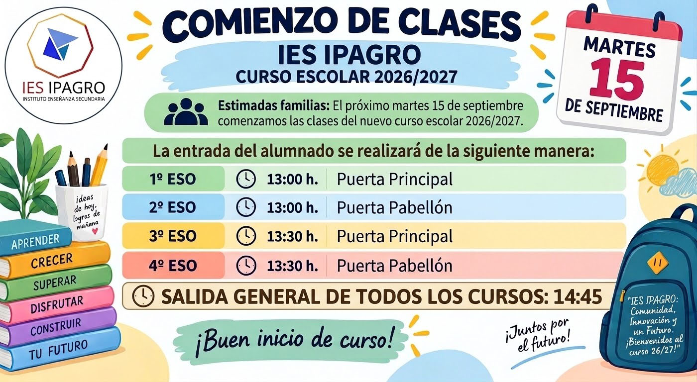 COMIENZO CLASES 2027